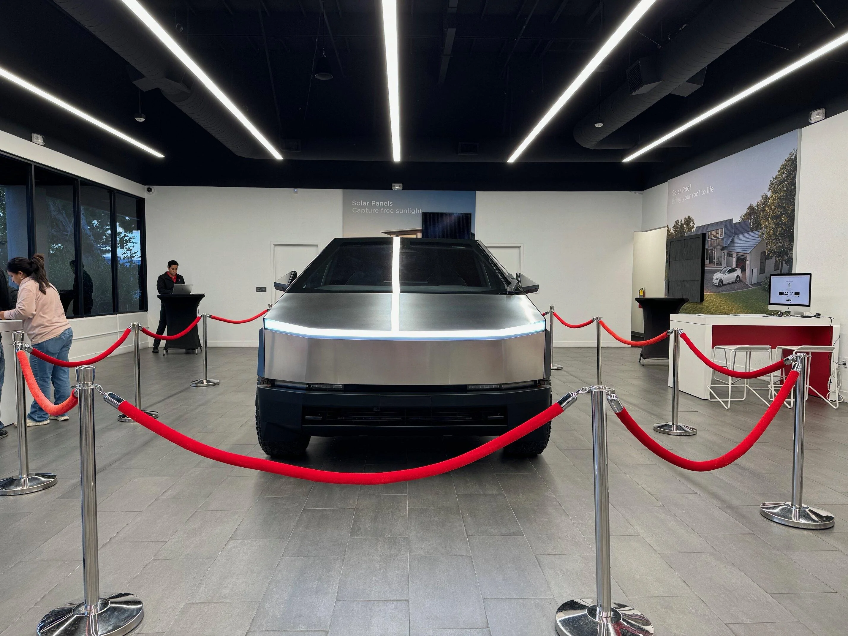 Tesla Cybertruck Cybertruck is at the Irvine Service Center in Orange County, CA (12/31/23) IMG_1133