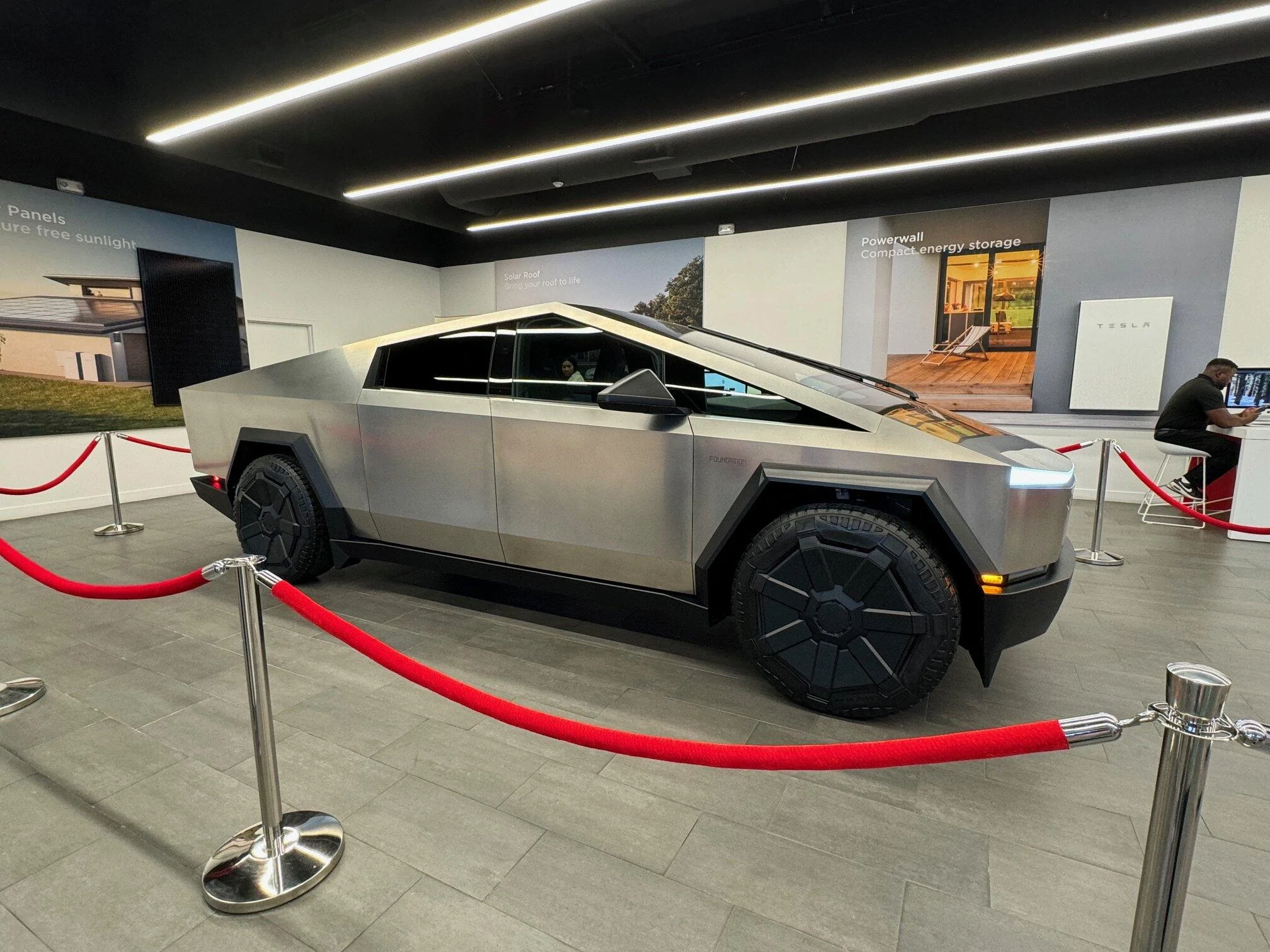 Tesla Cybertruck Cybertruck is at the Irvine Service Center in Orange County, CA (12/31/23) IMG_1137