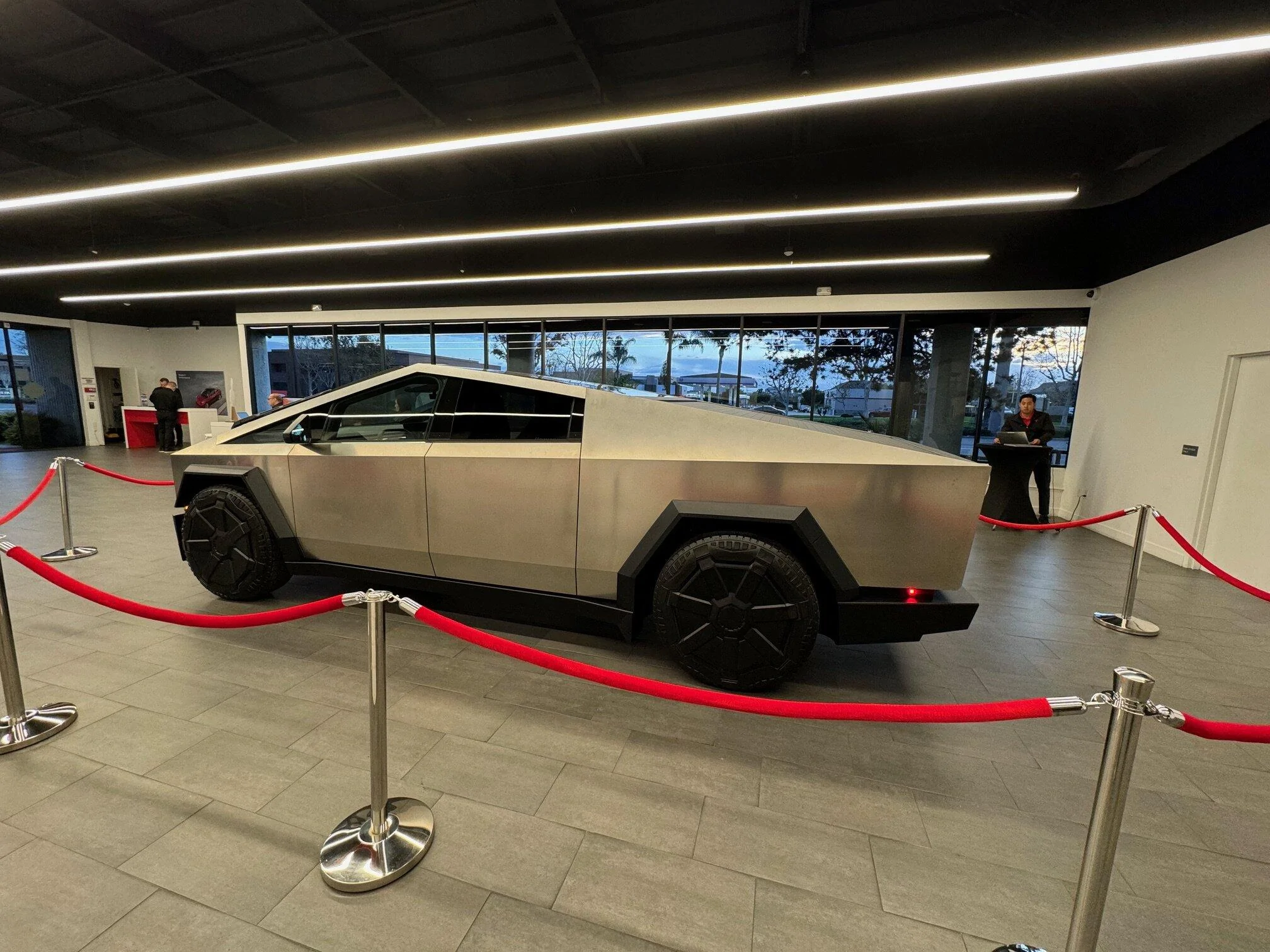 Tesla Cybertruck Cybertruck is at the Irvine Service Center in Orange County, CA (12/31/23) IMG_1143