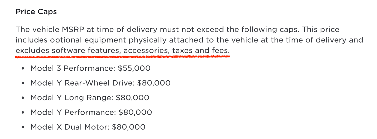 Tesla Cybertruck NO TAX CREDIT!  Tesla Cybertruck 2024 Screenshot 2024-01-03 at 09.56.30