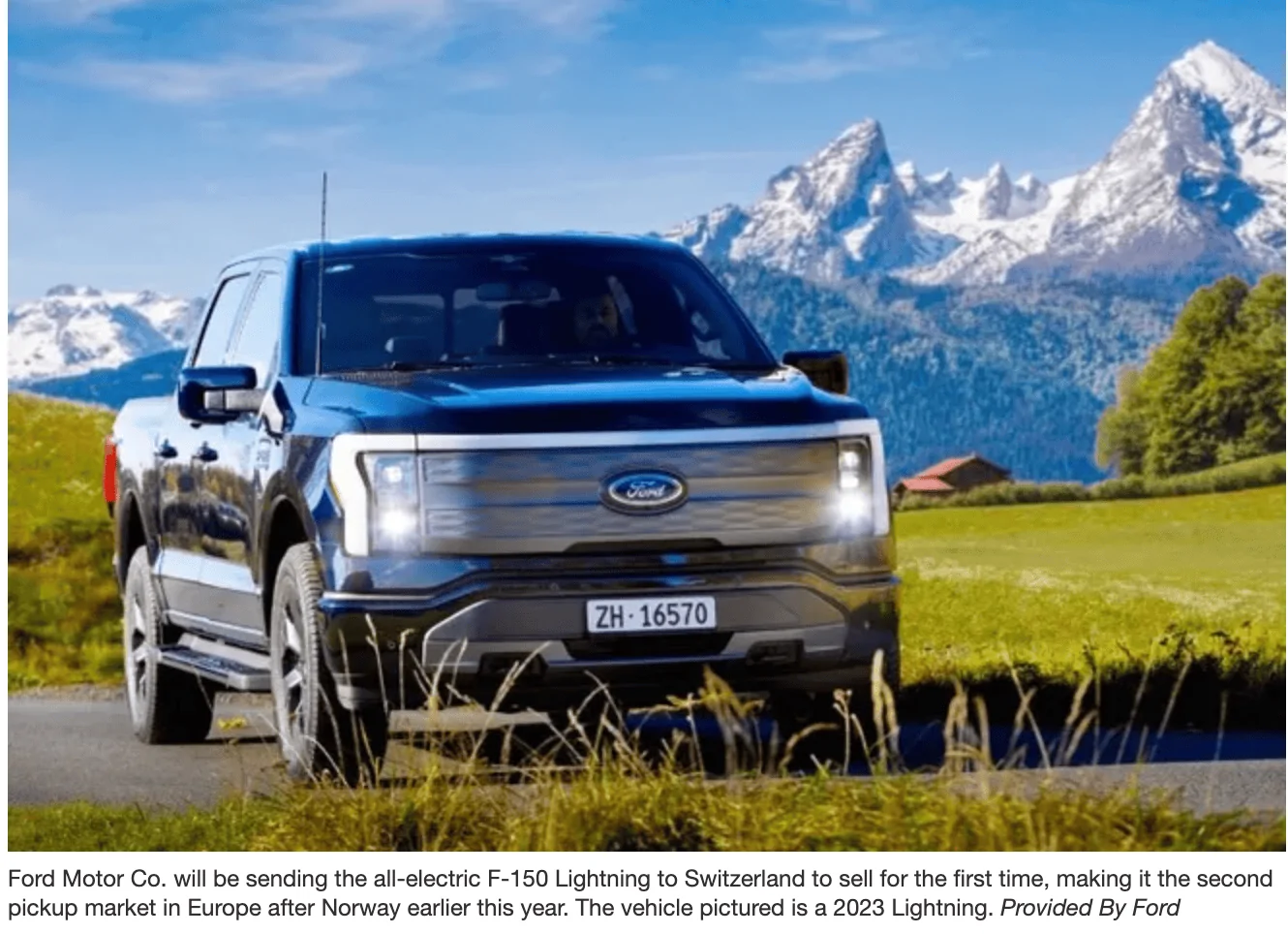 Tesla Cybertruck Ford F-150 Lightning now available in Schweiz/Suisse/Switzerland Screenshot 2024-01-03 at 7.39.40 PM