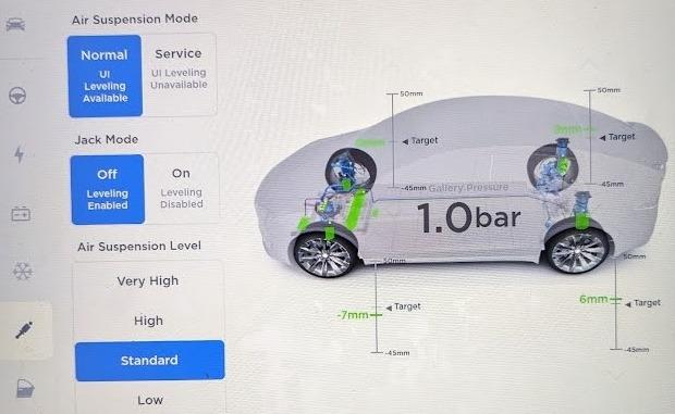 Tesla Cybertruck Cybertruck UI Service Mode screen captures from Out of Spec Reviews YT vid qiXw9L0