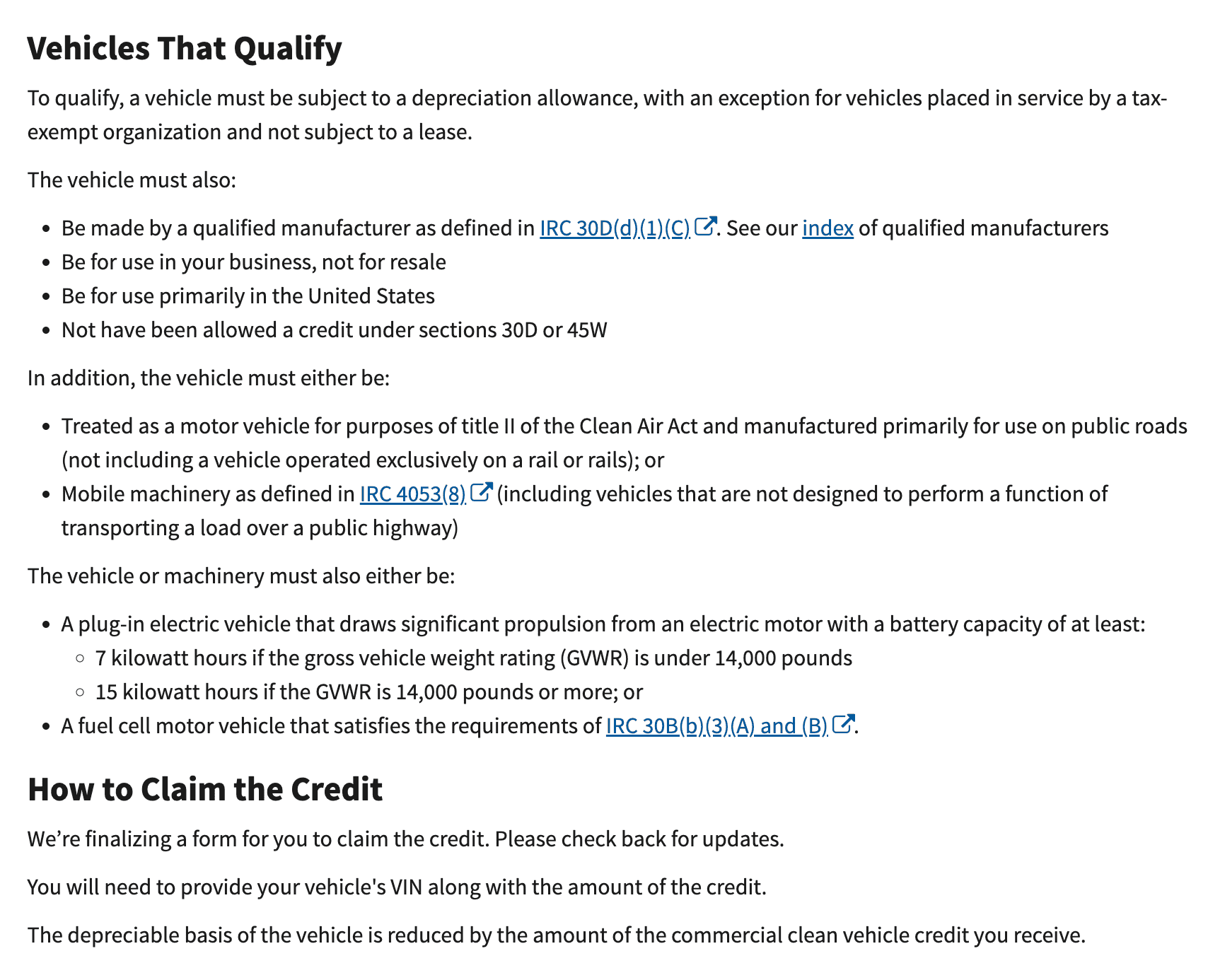 Tesla Cybertruck CT does or does not qualify for the $7,500 Federal Tax Credit as of 1/1/24? Screenshot 2024-01-05 at 19.13.32