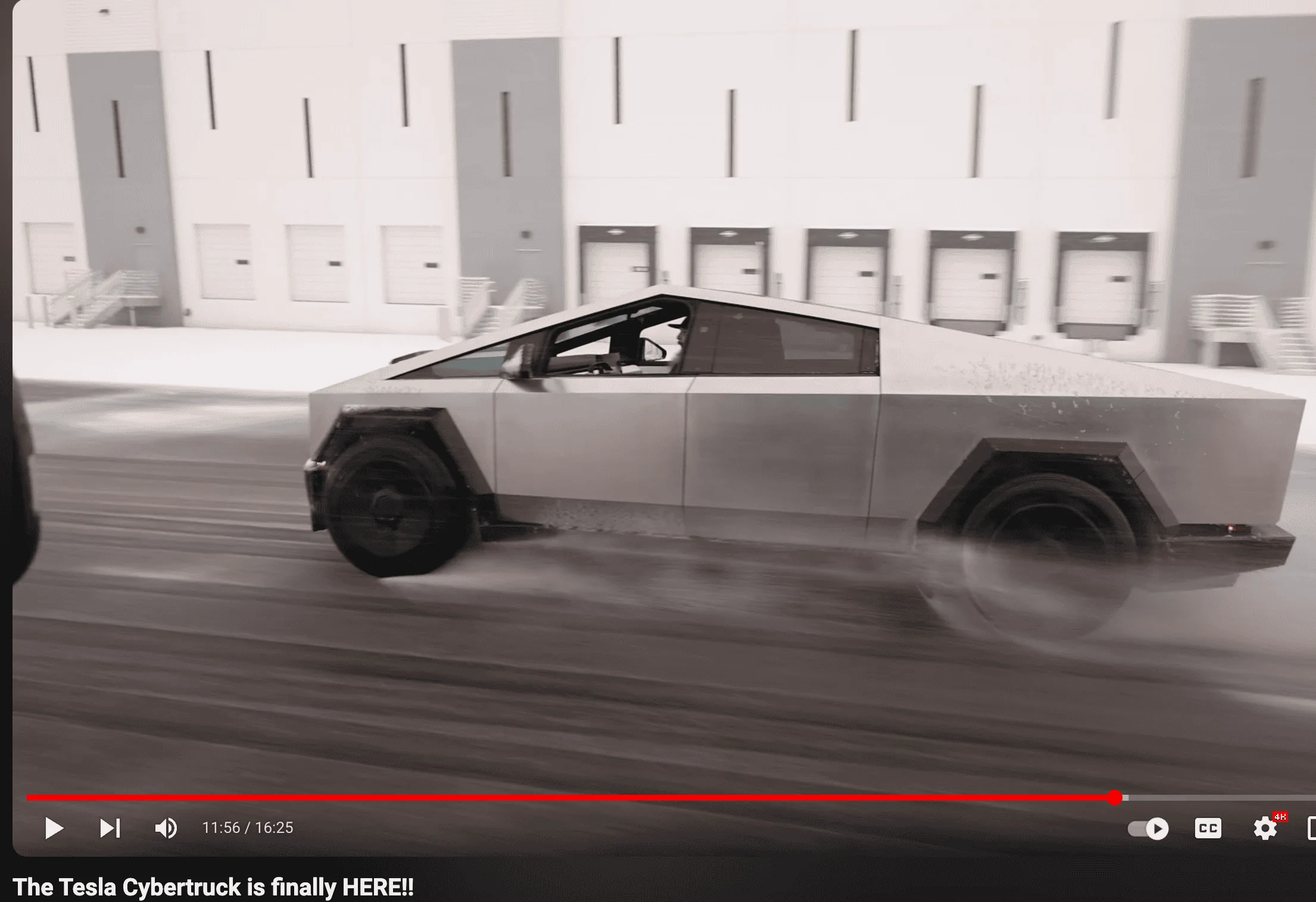 Tesla Cybertruck TheStradman reviews, drives and races the Cybertruck Screenshot 2024-01-06 at 7.35.49 PM