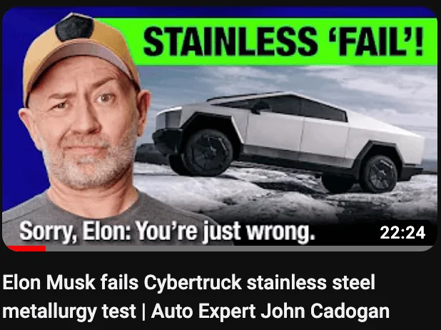 Tesla Cybertruck Haters gonna hate… [LOCKED DUE TO POLITICS] Screenshot 2024-01-07 at 3.11.02 PM