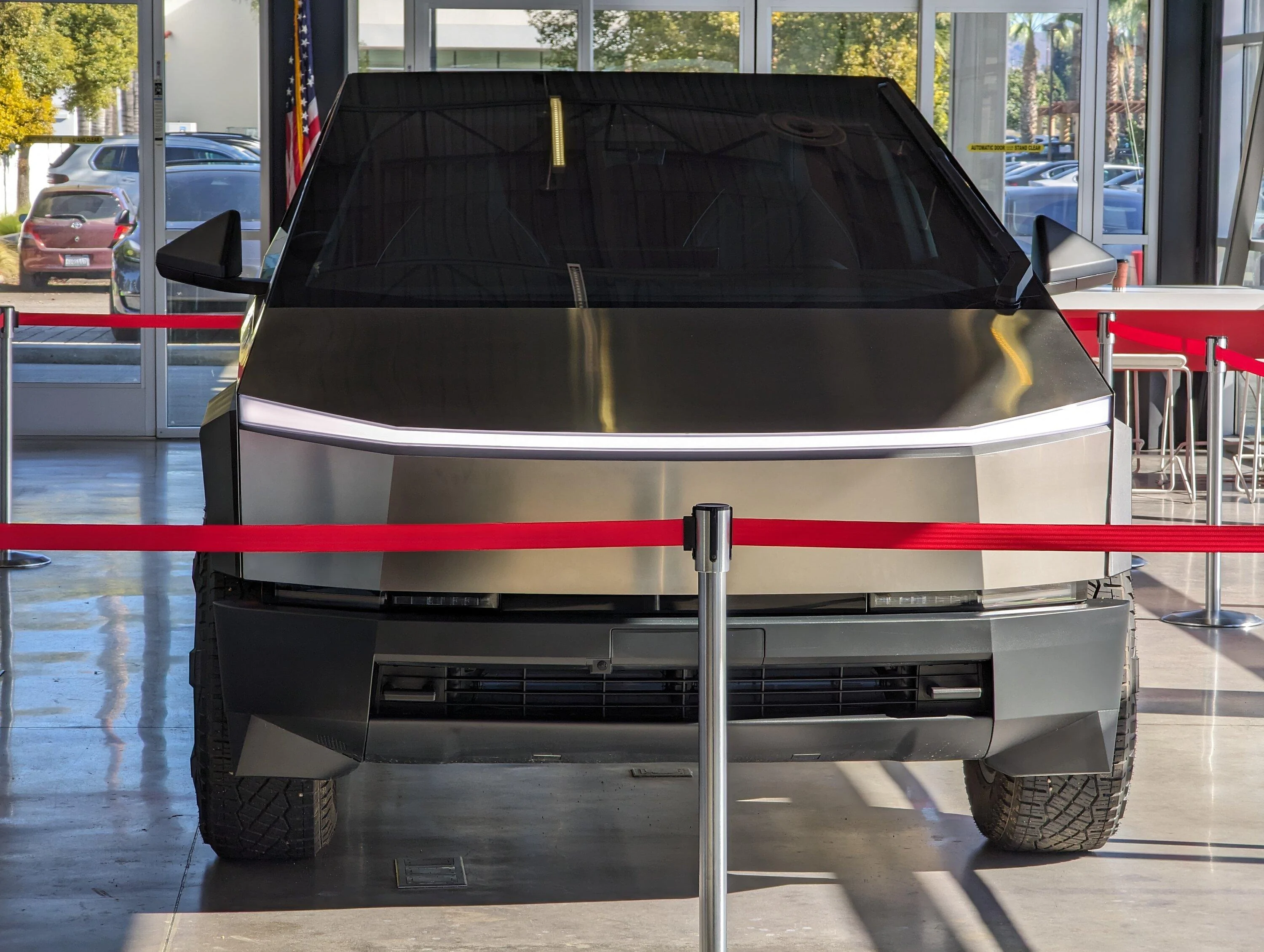 Tesla Cybertruck Foundation Series Cybertruck at Camarillo Tesla store. PXL_20240108_210422092