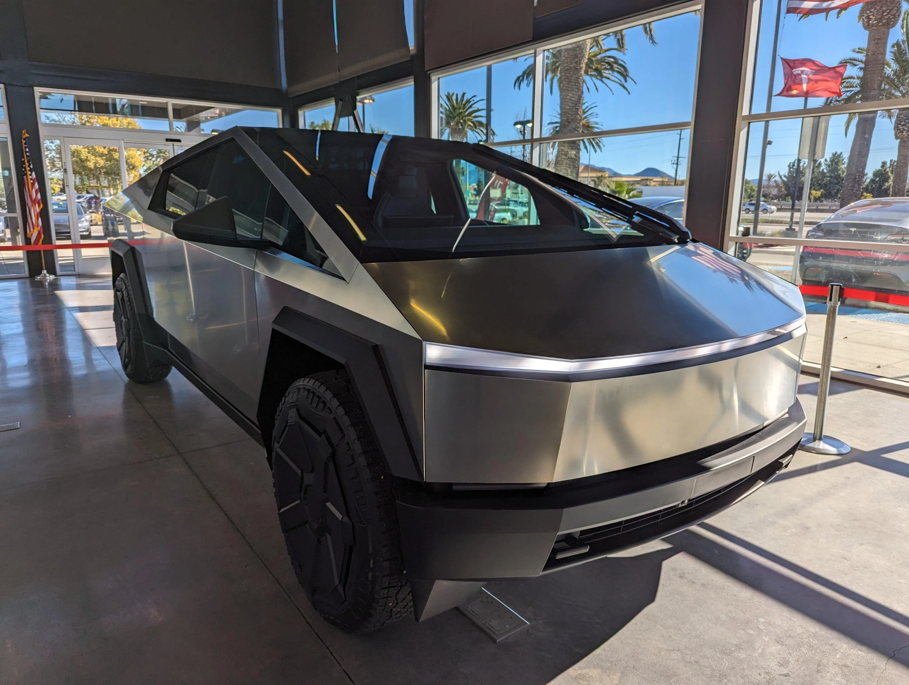 Tesla Cybertruck Foundation Series Cybertruck at Camarillo Tesla store. PXL_20240108_205556129