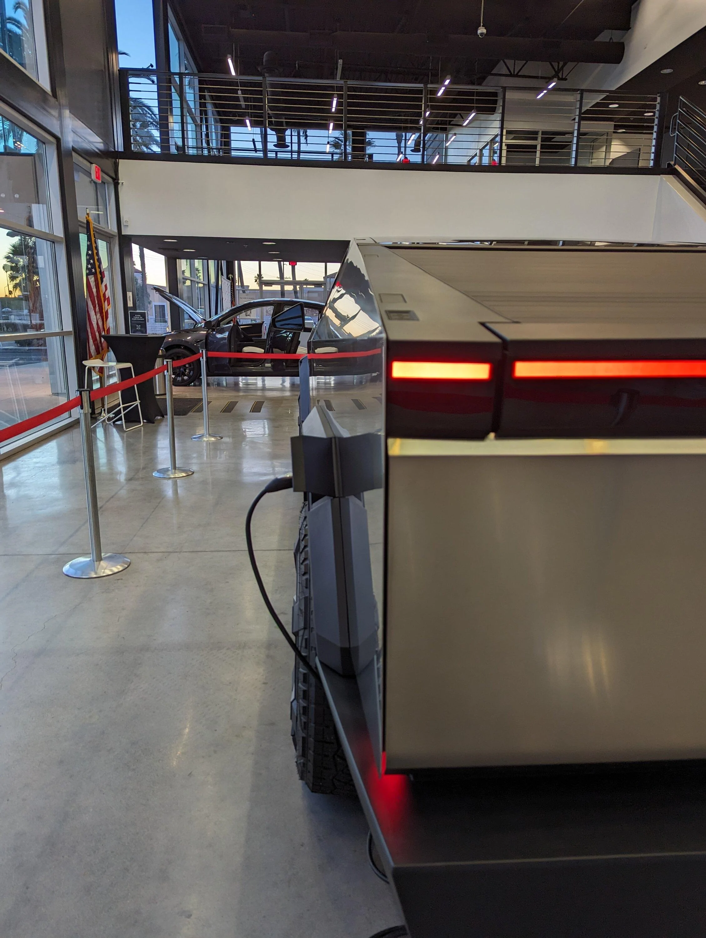 Tesla Cybertruck Foundation Series Cybertruck at Camarillo Tesla store. PXL_20240109_011019564