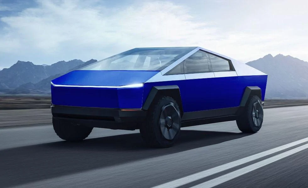 Tesla Cybertruck Wrap Ideas (Other than matte black) Blu