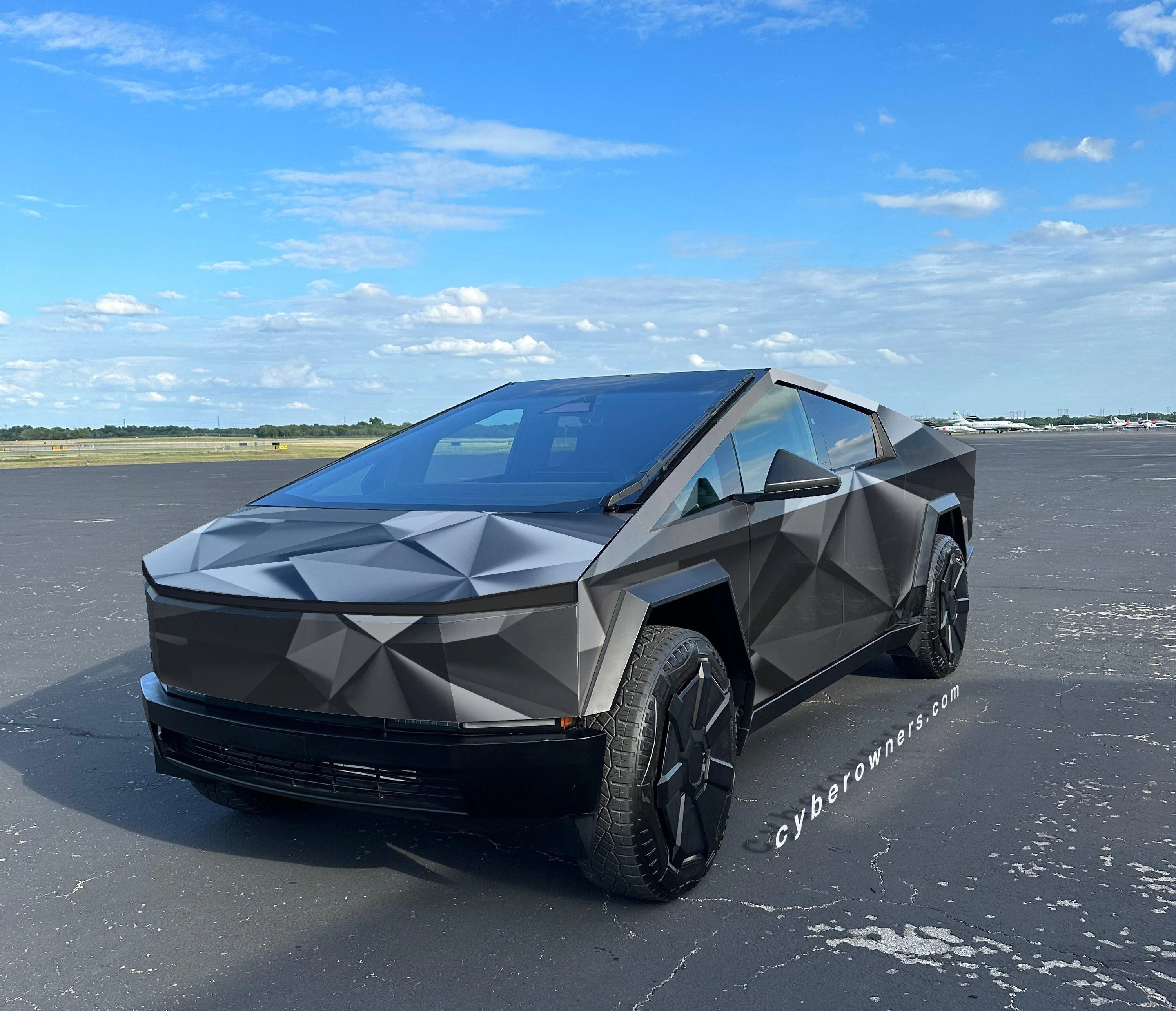 Tesla Cybertruck Wrap Ideas (Other than matte black) Geometric design wra