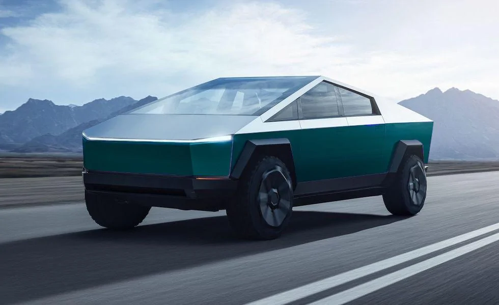 Tesla Cybertruck Wrap Ideas (Other than matte black) LagoGreen