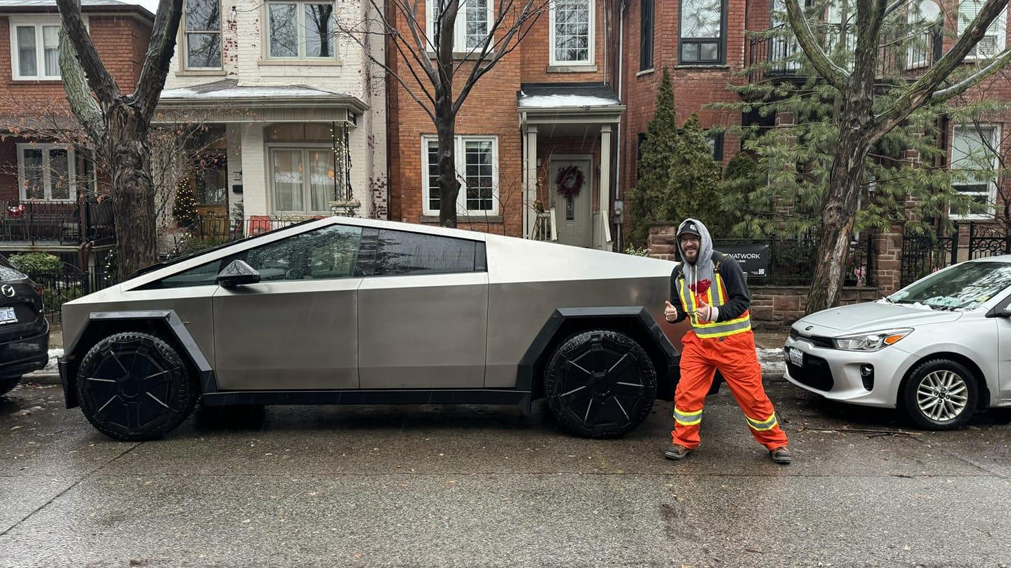 Tesla Cybertruck CT Engineering test vehicle spotted on Toronto street CT_TO_002