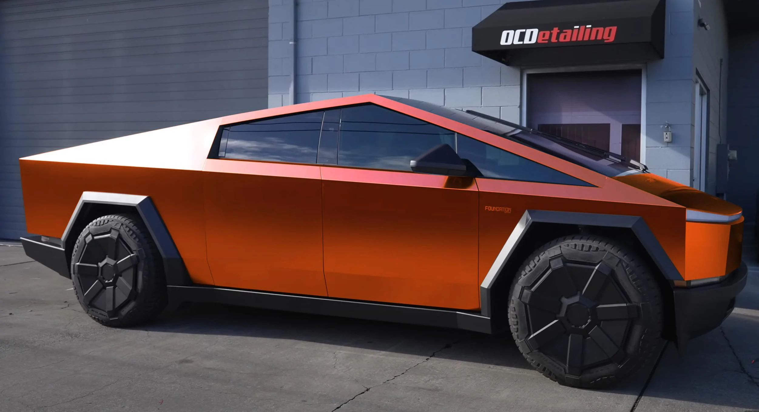 Tesla Cybertruck Wrap Ideas (Other than matte black) OrangeMatt