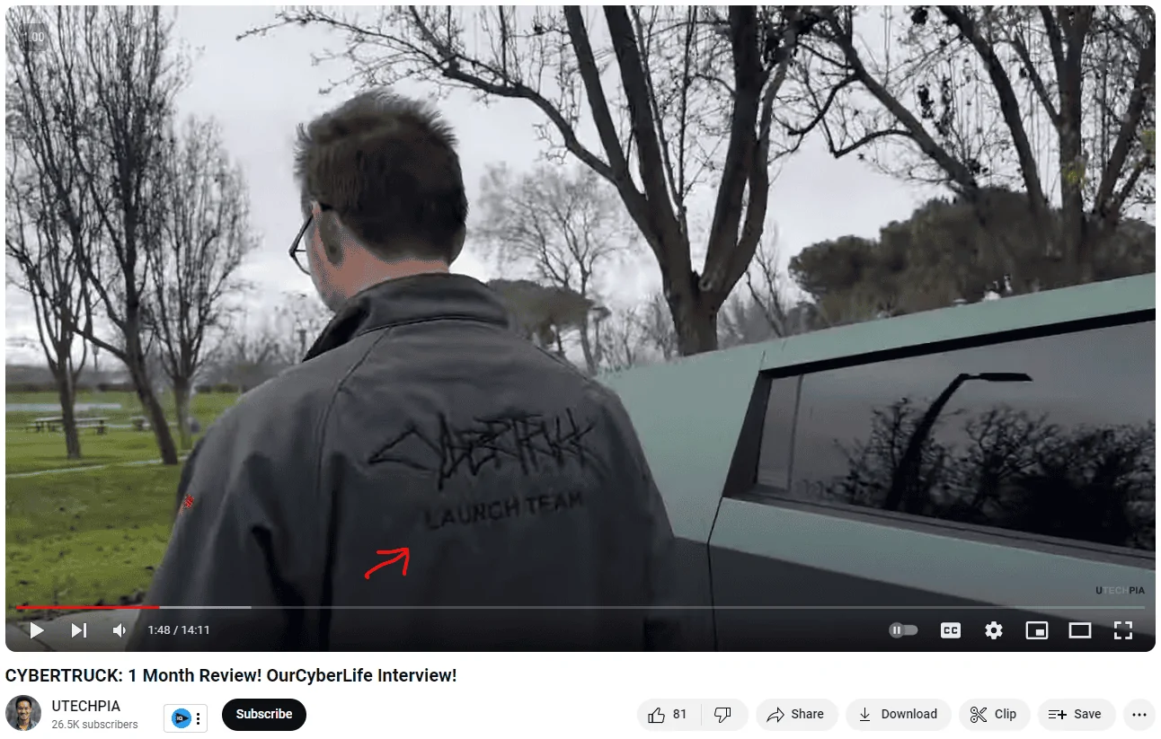 Tesla Cybertruck How would you call a group of people who got their CT first? 1704979800085