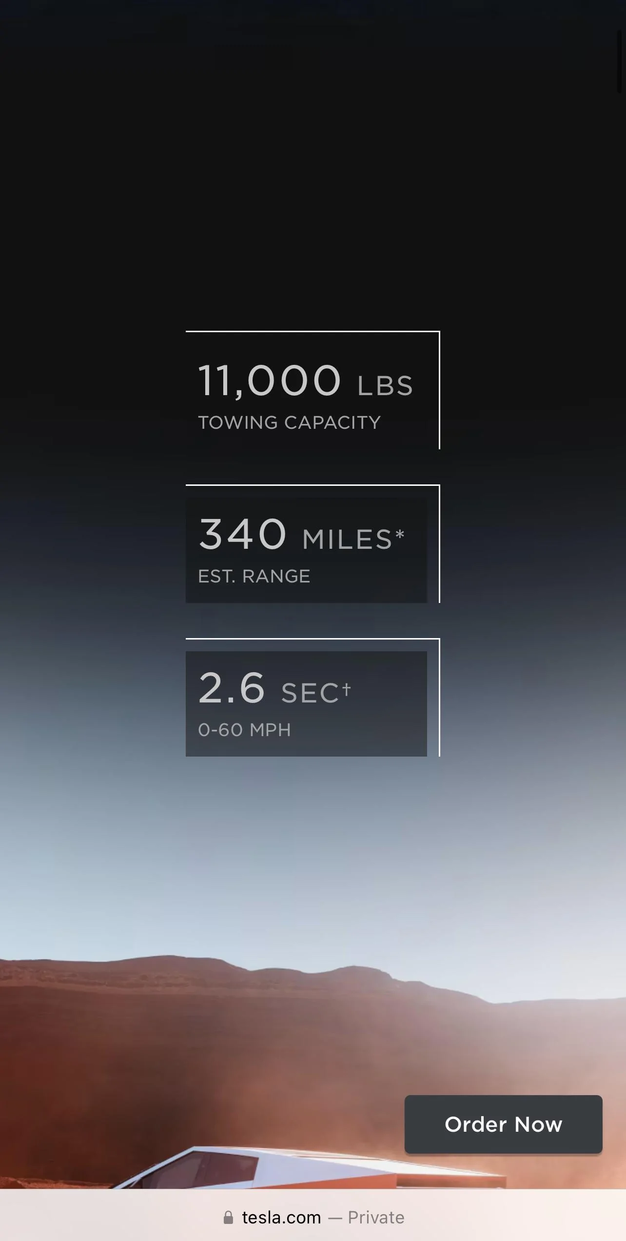 Tesla Cybertruck Range for AWD Cybertruck 200-250 miles after many real world tests IMG_8114