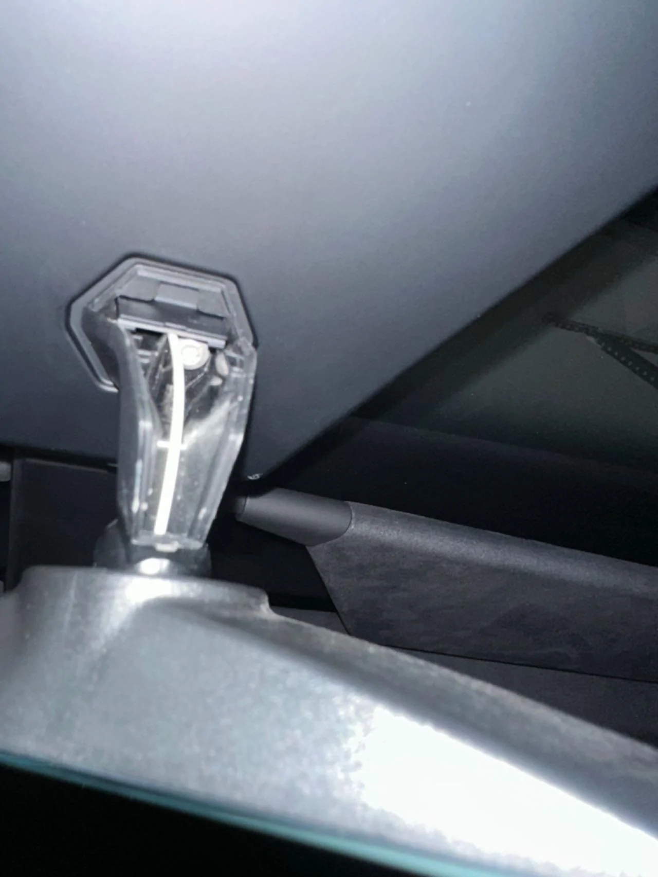 Tesla Cybertruck Center Rear View Mirror Removal - DIY How-to Instructions & Photos Image_20240111231032