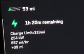 Tesla Cybertruck Range for AWD Cybertruck 200-250 miles after many real world tests zimage7167