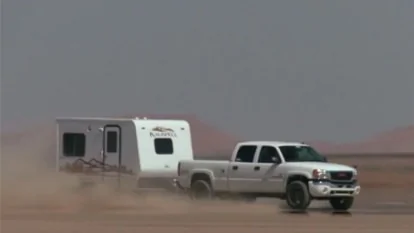 Tesla Cybertruck Towing tested with 6,000lb Tesla and trailer load 1705272561244