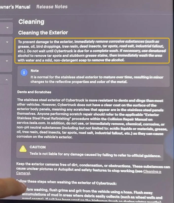Tesla Cybertruck Cybertruck Owners Manual - Specs & Info Dump! 💡 (Video Form & Screenshots) POwh0q5