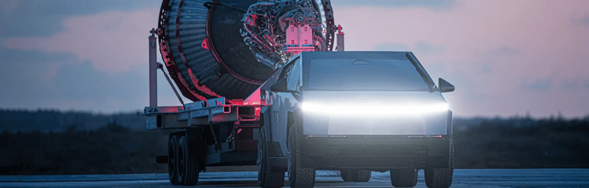Tesla Cybertruck Towing tested with 6,000lb Tesla and trailer load zimage7169