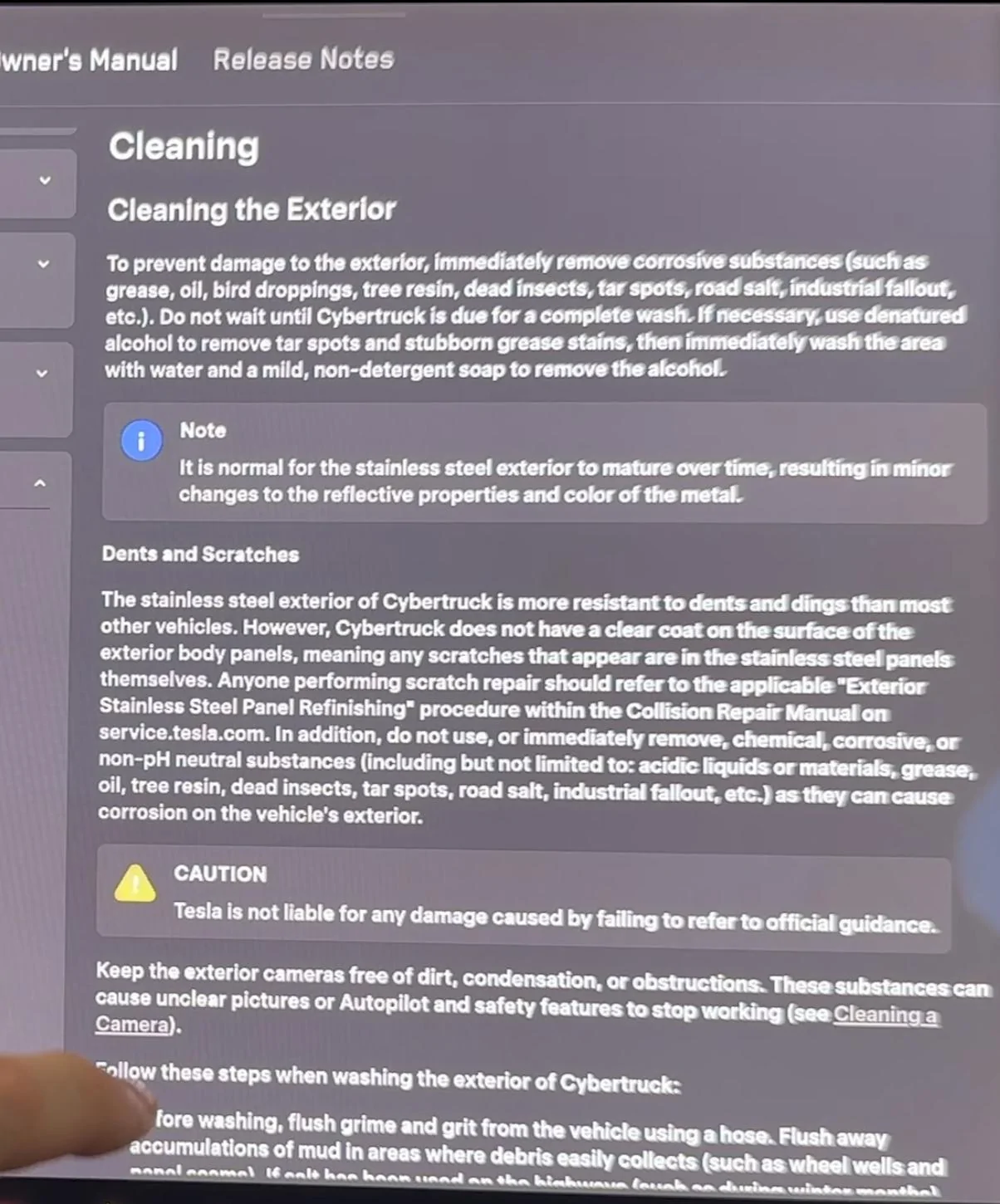 Tesla Cybertruck Cybertruck Corrosion (per Owner Manual) IMG_5621