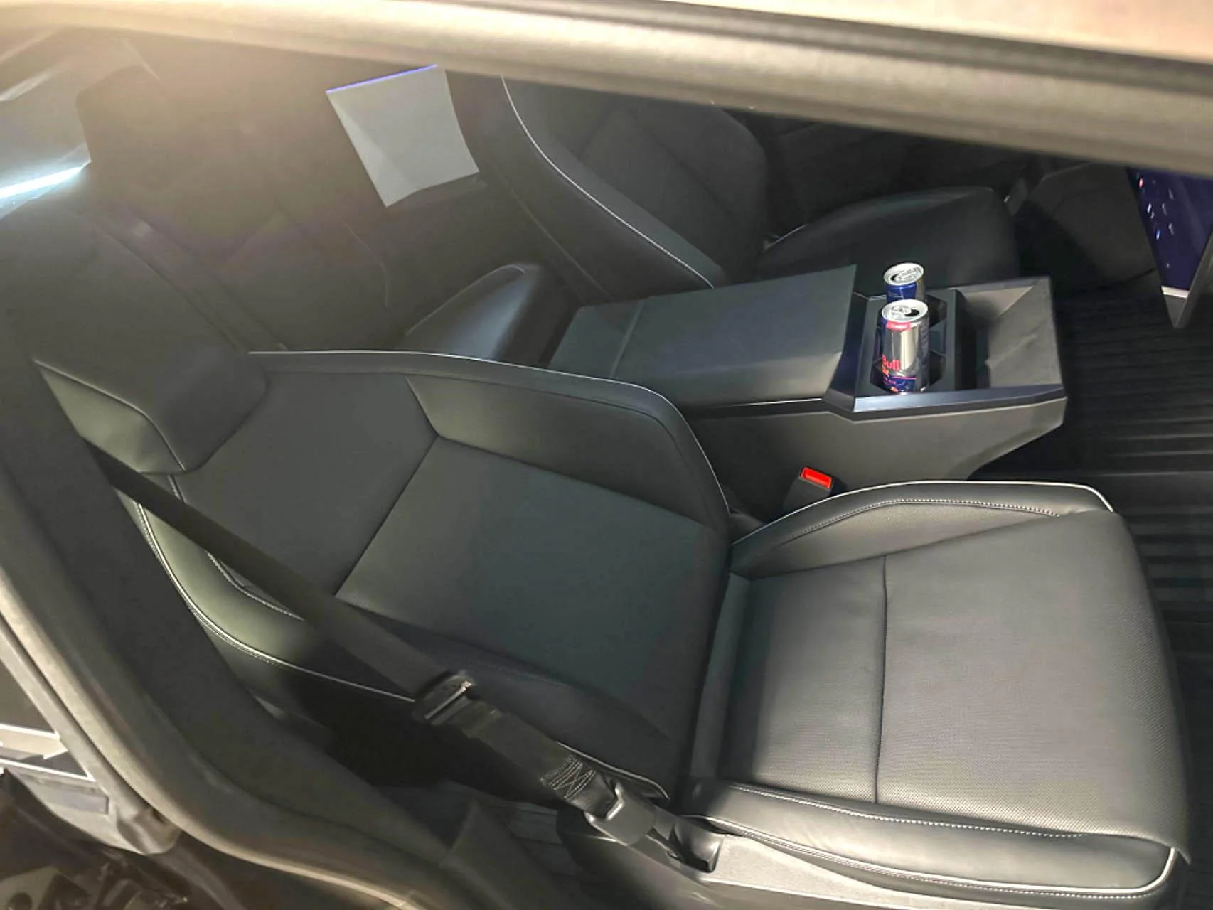 Tesla Cybertruck Do the Cybertruck front seats recline close to flat? cybertruck-front-seats-reclined-flat-jpg