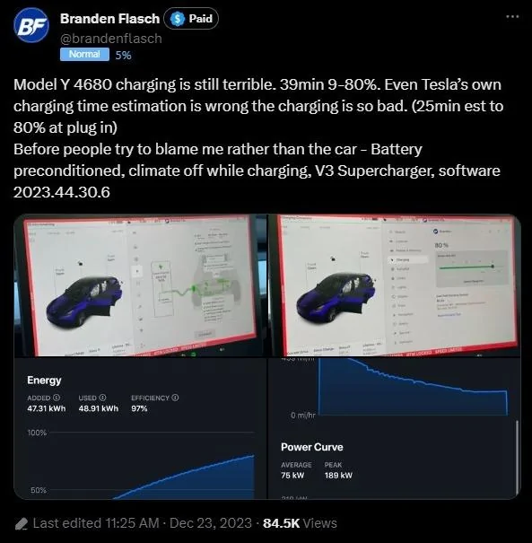 Tesla Cybertruck Outofspec's charging curve graphs: end the hysteria hCN5y2Q