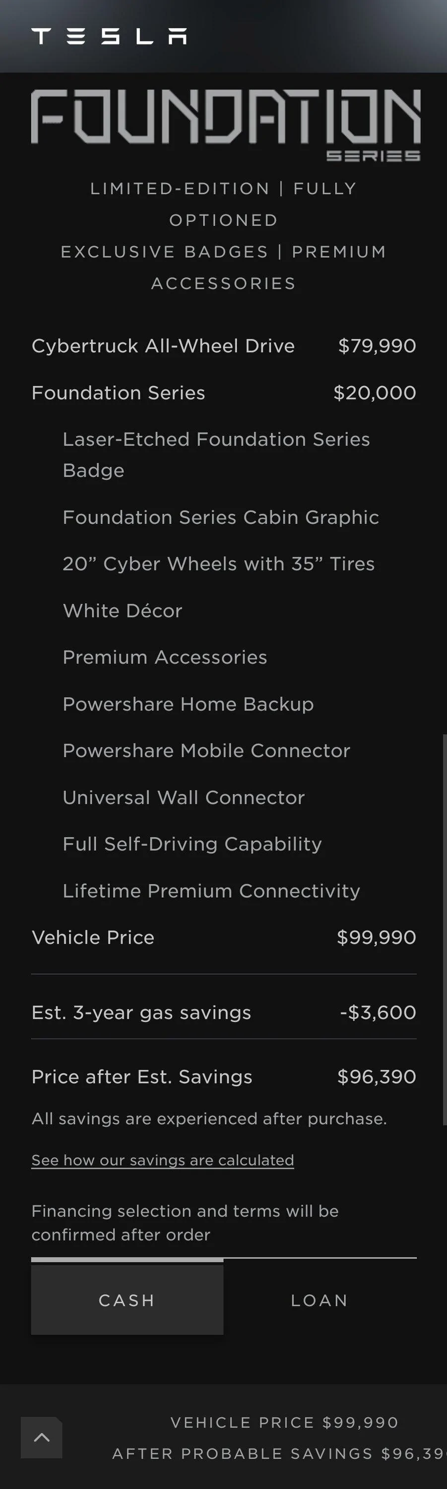 Tesla Cybertruck Tesla will change Foundation Series order to Non-FS without penalty (YMMV) Screenshot_20240118_061605_Chrom