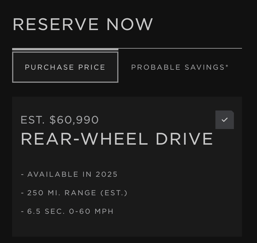 Tesla Cybertruck Just got my email to configure Screenshot 2024-01-18 at 4.50.36 PM