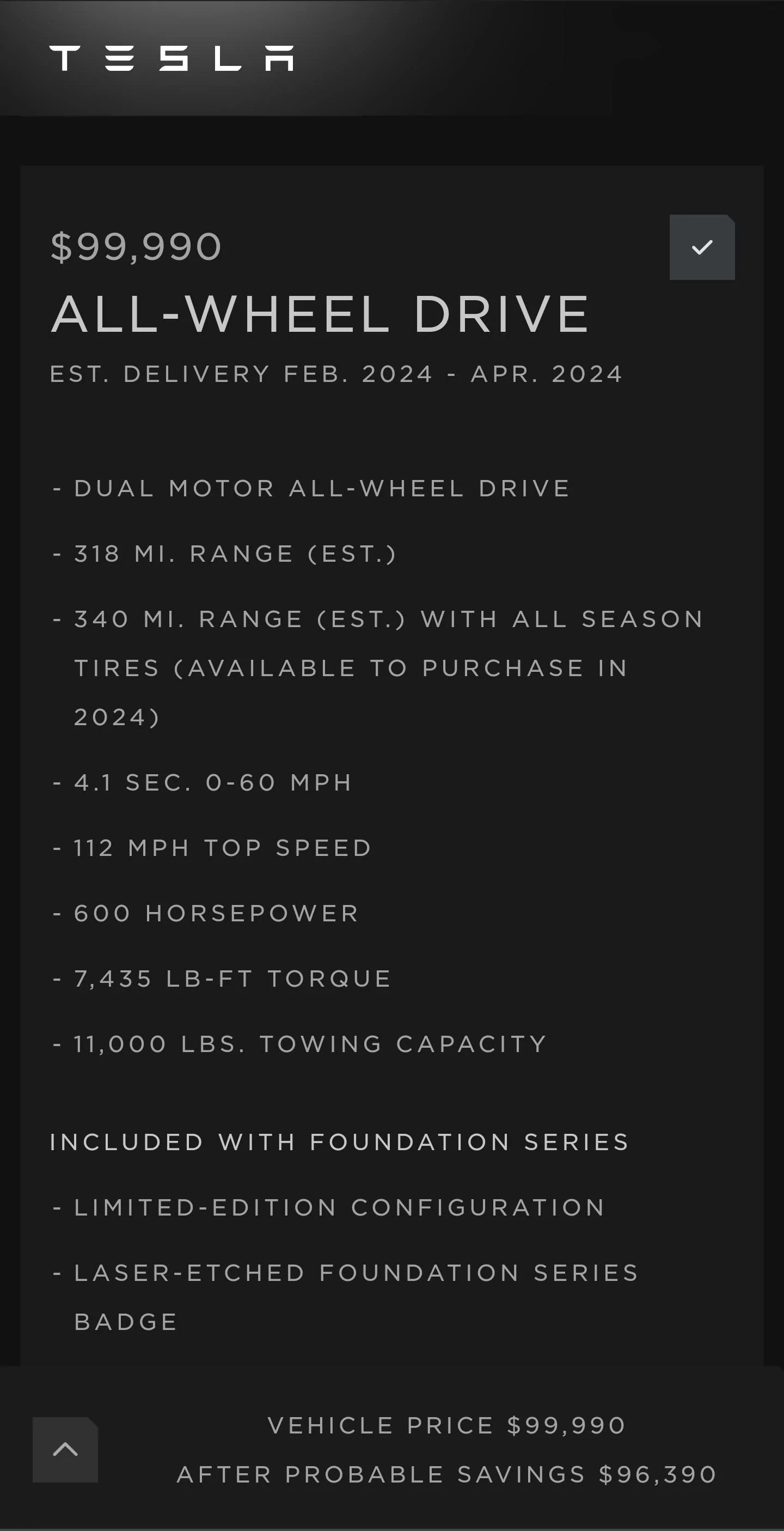 Tesla Cybertruck 📊 Cybertruck SUBMITTED ORDERS Tracking List & Stats [Add Yours!] Screenshot_20240118_135549_Edg