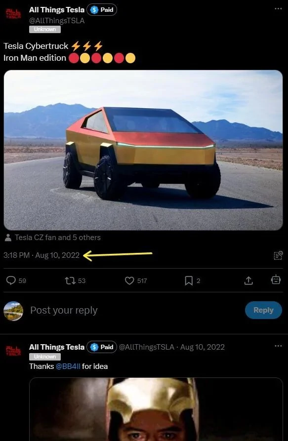 Tesla Cybertruck 🔴 Iron Man's Cybertruck 📐 FIRST RED WRAP! ⬇️ 100000% NOT CGI FrF6AZc