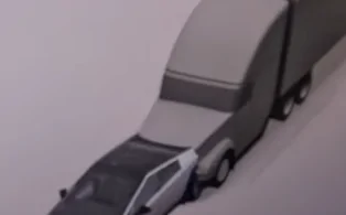 Tesla Cybertruck JerryRigEverything: How far can the CYBERTRUCK tow 11,000lbs in Freezing Weather? zimage7241