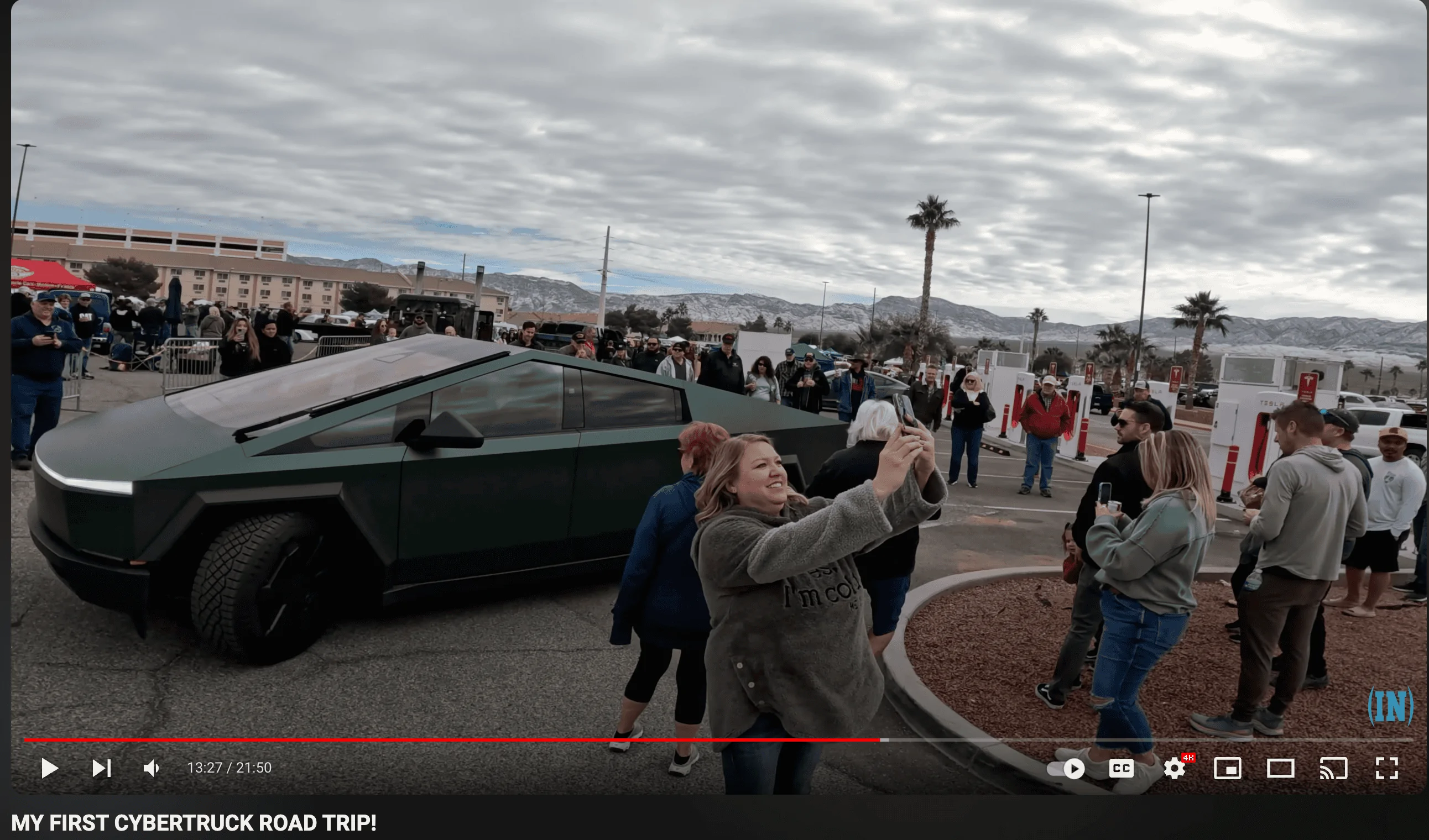 Tesla Cybertruck Dan Markham (What's Inside) and Zack (JerryRigEverything) Green Cybertruck road trip & 11K tow Screenshot 2024-01-19 at 1.39.14 PM