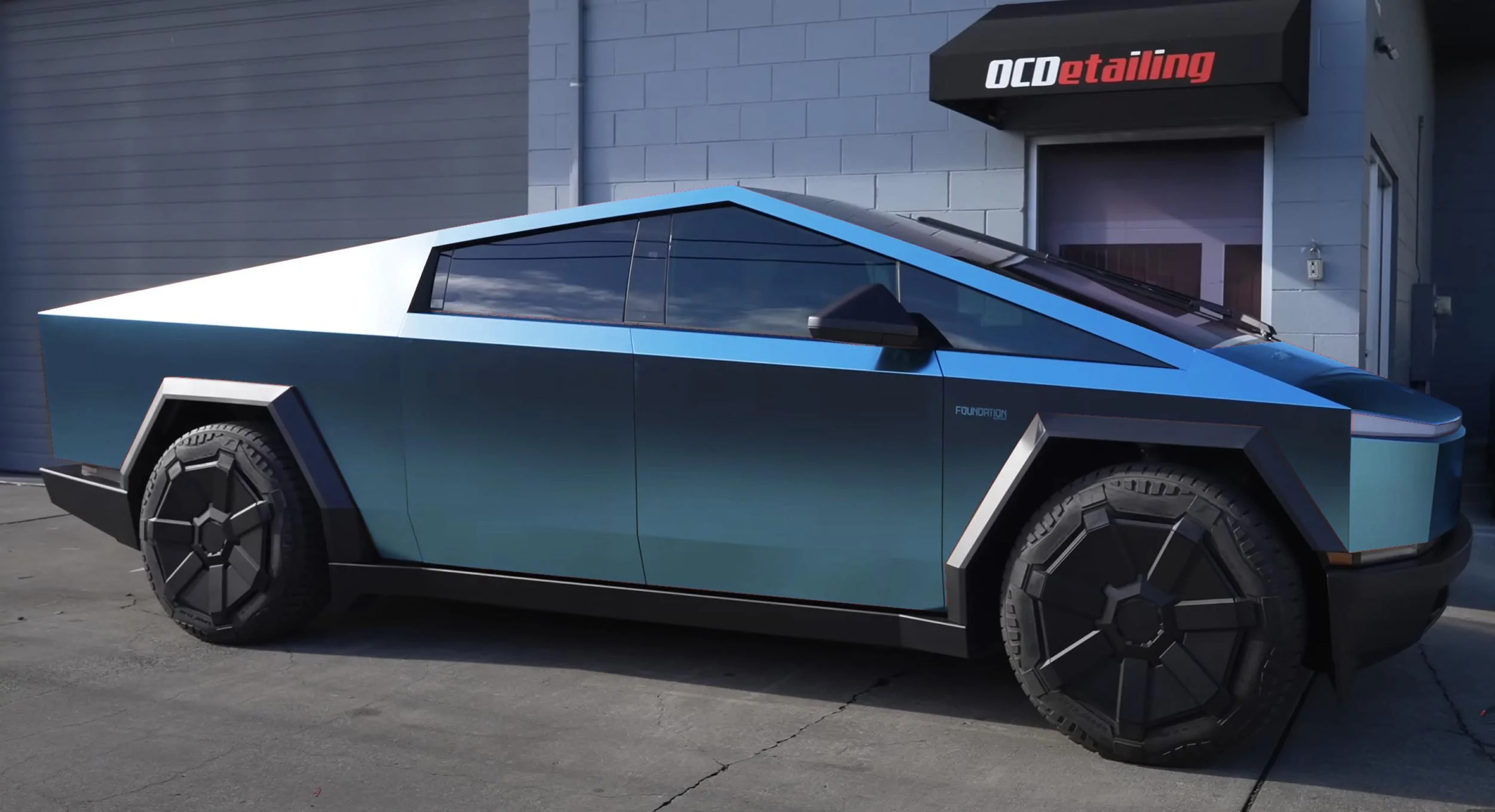 Tesla Cybertruck Wrap Ideas (Other than matte black) BabyBlu