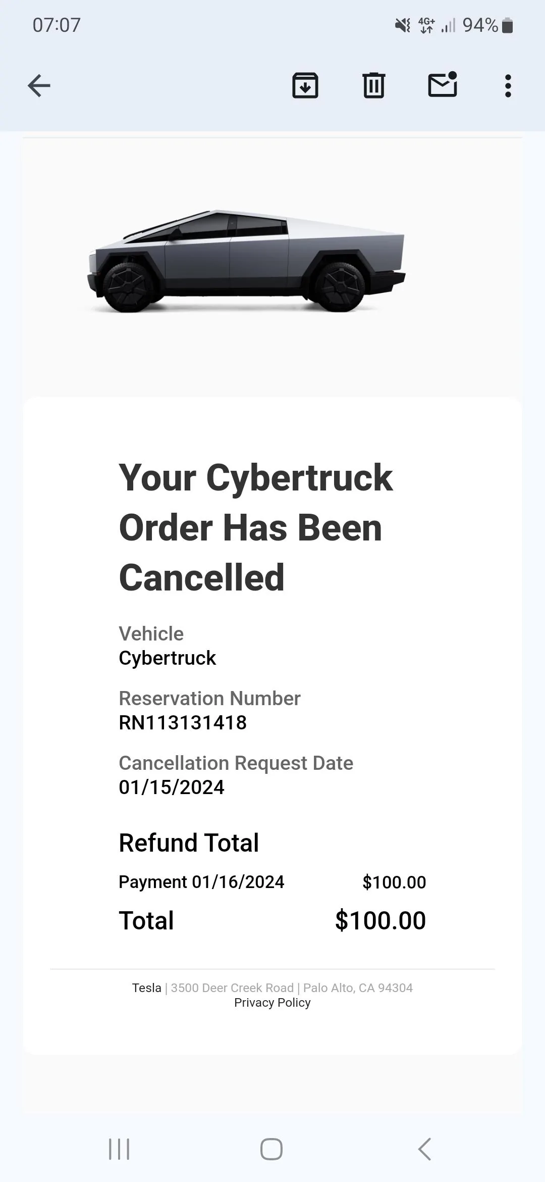 Tesla Cybertruck JerryRigEverything: How far can the CYBERTRUCK tow 11,000lbs in Freezing Weather? Screenshot_20240120_070728_Gmail
