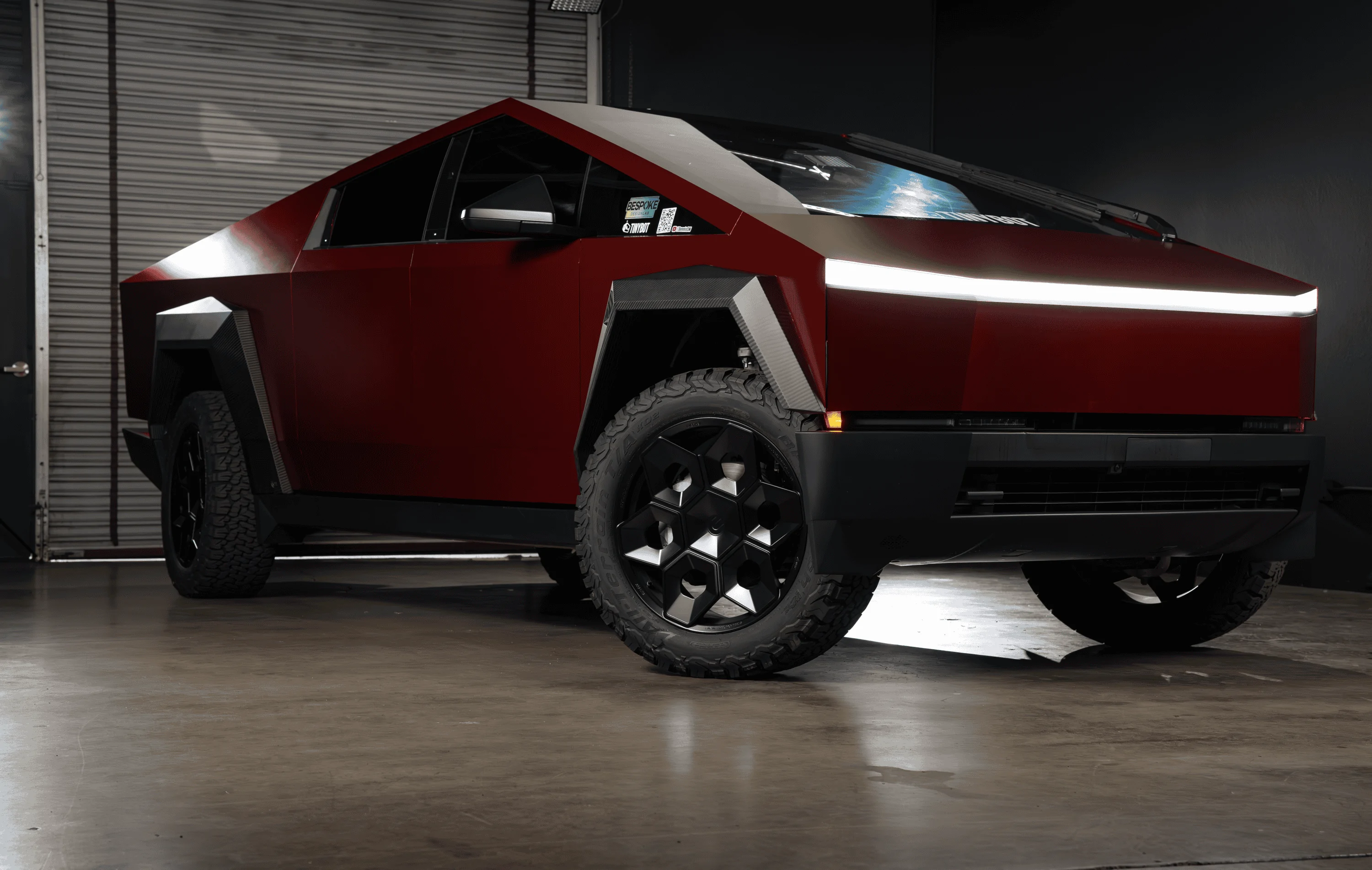 Tesla Cybertruck 🔴 Iron Man's Cybertruck 📐 FIRST RED WRAP! ⬇️ 100000% NOT CGI Screenshot 2024-01-20 at 9.11.44 PM
