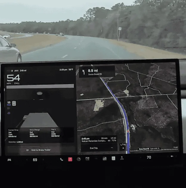 Tesla Cybertruck Towing 5700 lbs medium sized camper results w/ Cyberbeast Cybertruck zimage7284