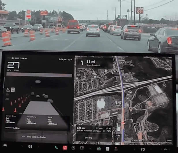 Tesla Cybertruck Towing 5700 lbs medium sized camper results w/ Cyberbeast Cybertruck zimage7283