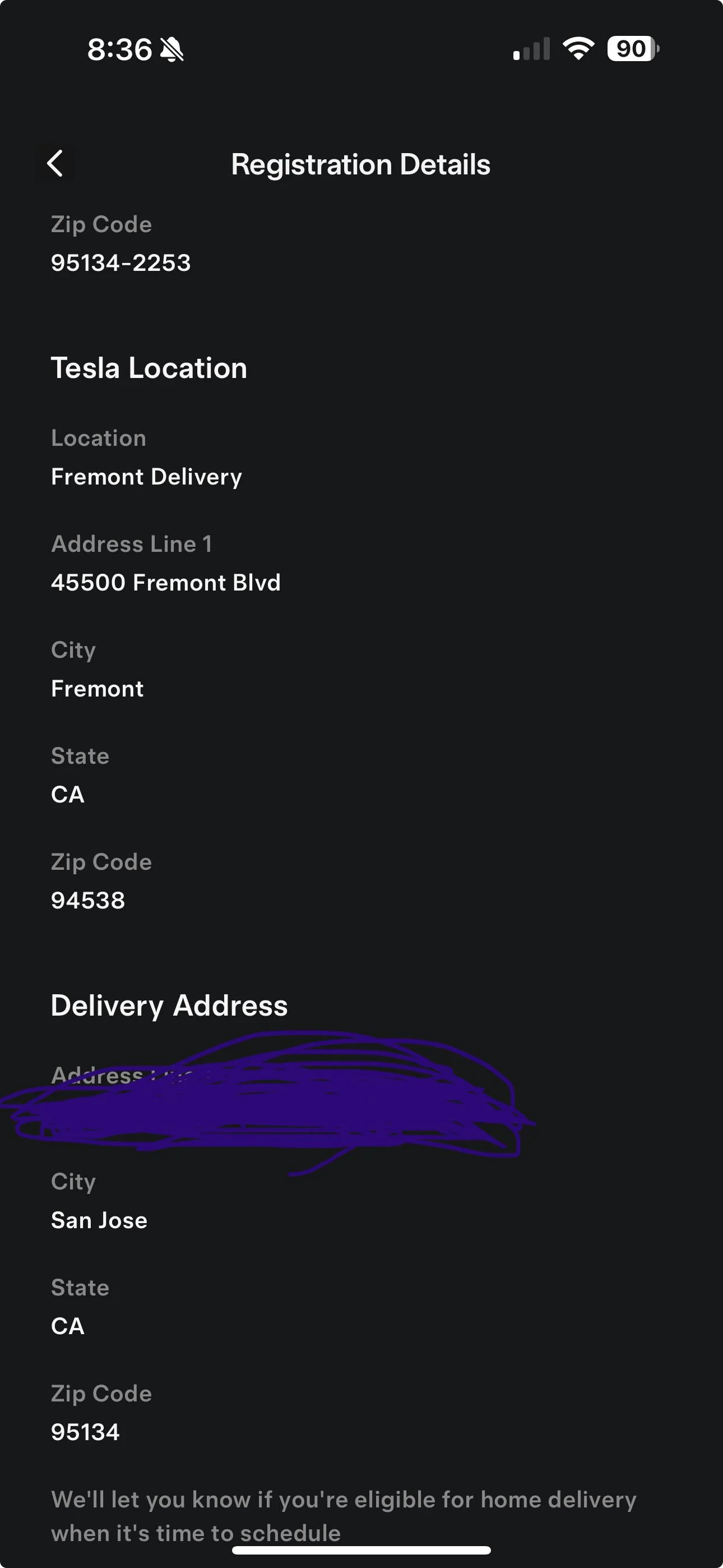 Tesla Cybertruck Delivery location changed!!! IMG_7359