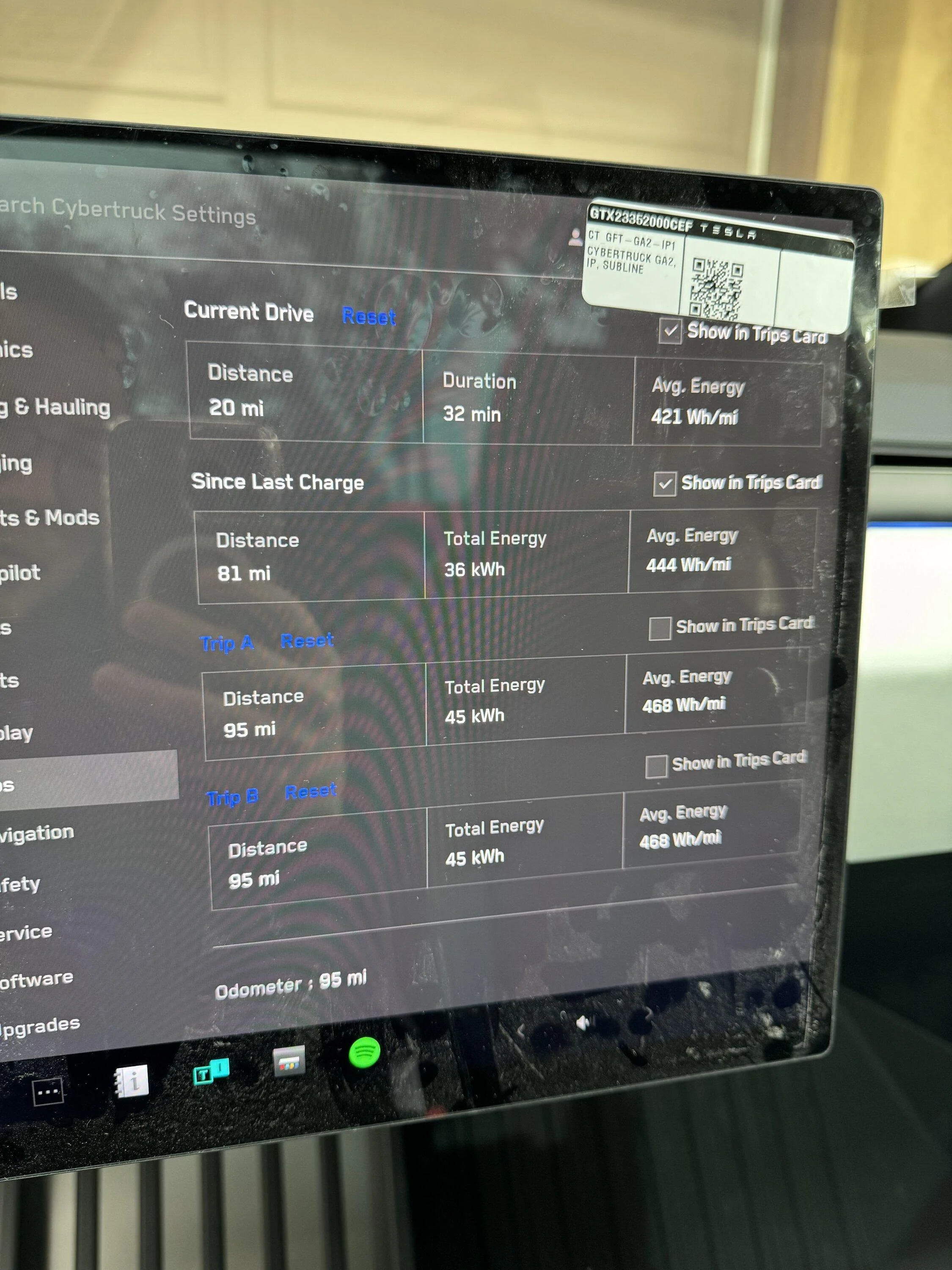 Tesla Cybertruck Positive Range Report: 1000+ miles @ 280 miles average range, 440Wh/mi consumption - Houston, TX img_1144-jpeg