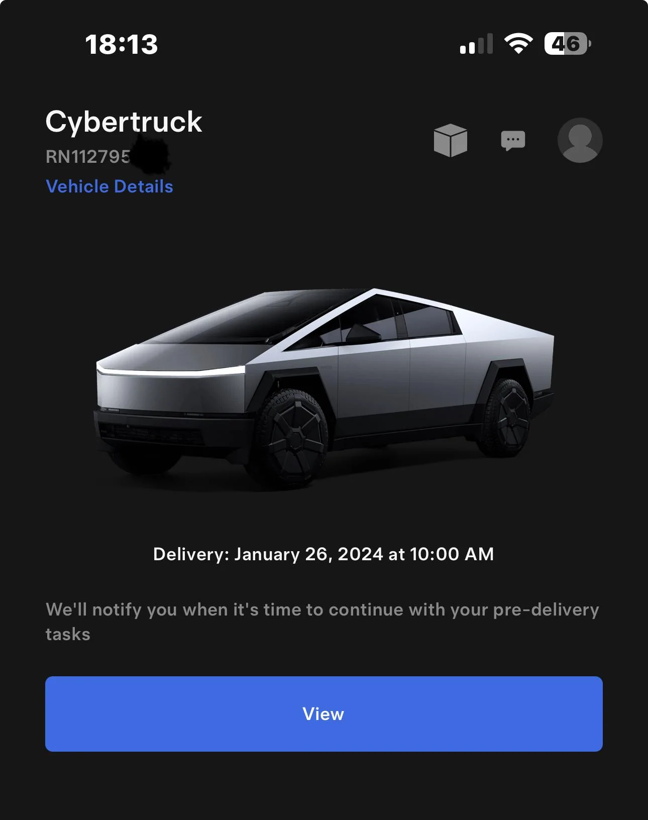Tesla Cybertruck Fort Worth TX delivery scheduled! IMG_2101