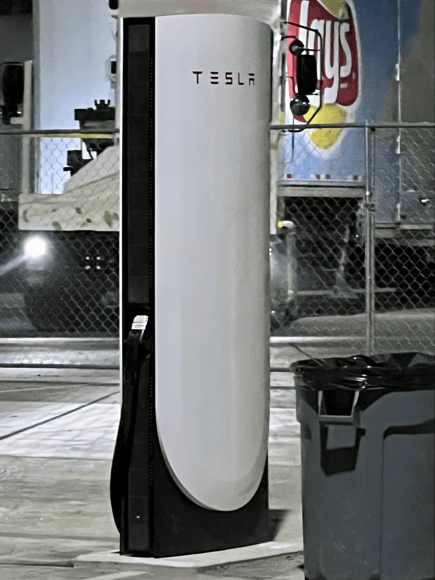 Tesla Cybertruck Spotted: EV Truck Towing Supercharger (Magic dock for all trucks too) --  Northglenn, CO charging station 1706063146989