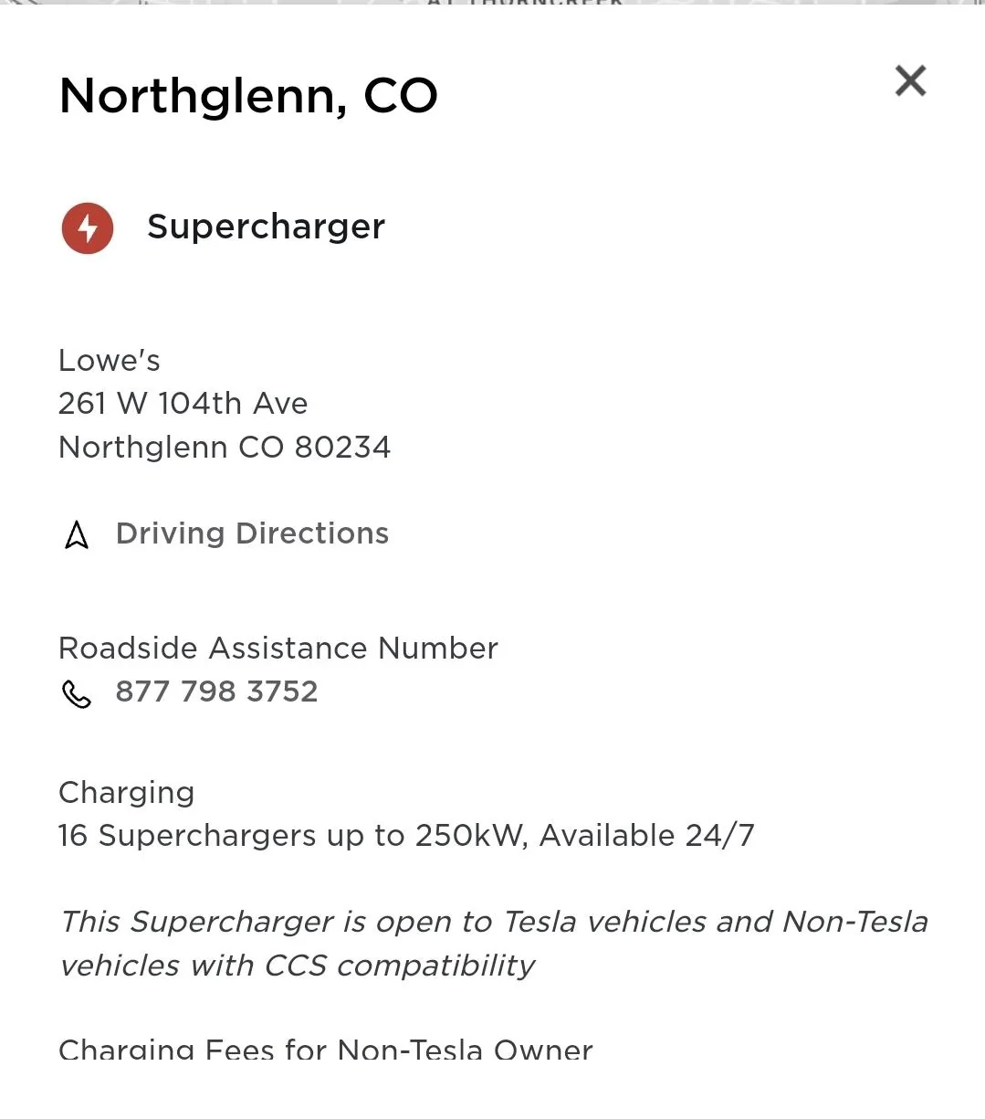 Tesla Cybertruck Spotted: EV Truck Towing Supercharger (Magic dock for all trucks too) --  Northglenn, CO charging station 1000000107
