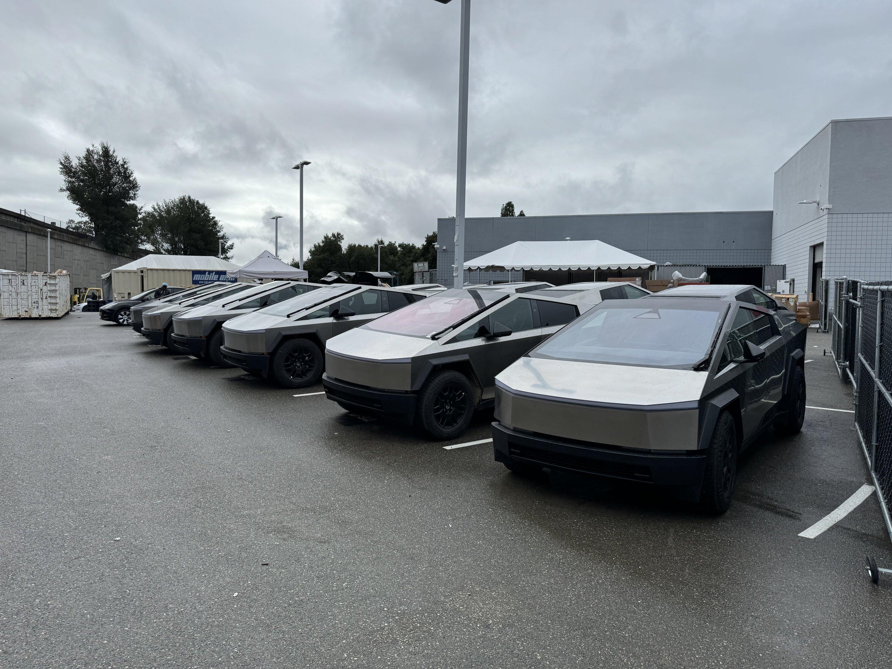 Tesla Cybertruck Tesla of Dublin CA has 16 Cybertrucks (still)! IMG_1924