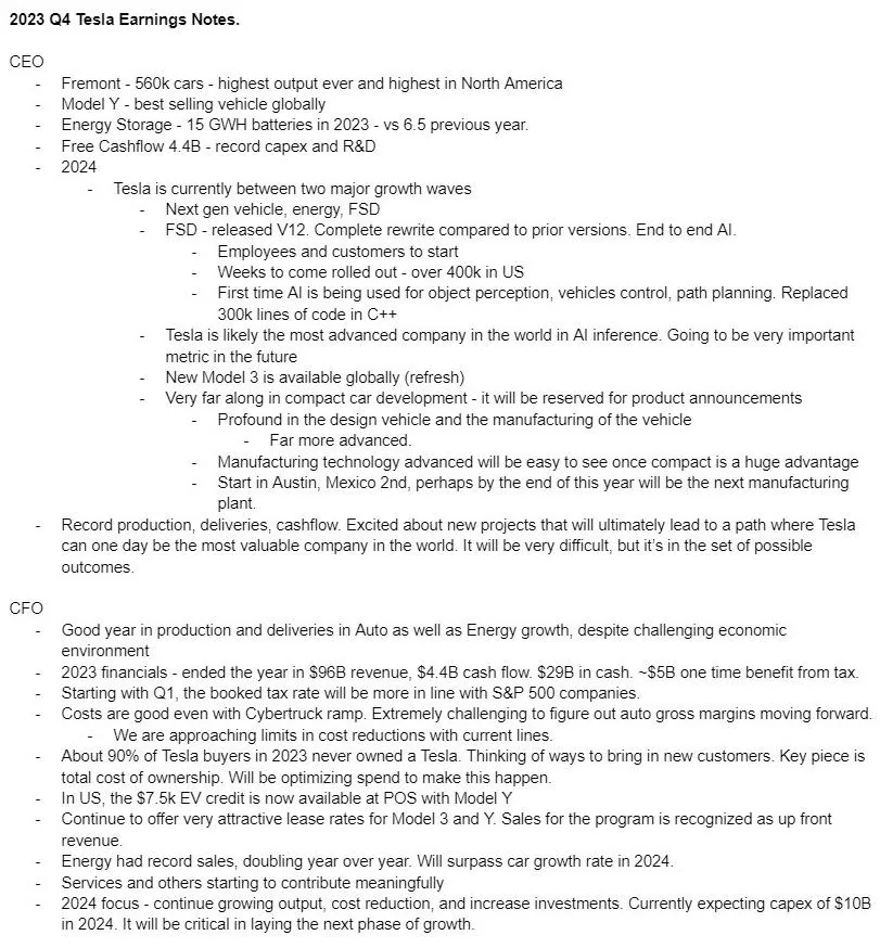 Tesla Cybertruck Q4-2023 Earnings Call 1/24/24 at 5:30pm EST. 53k0JSi