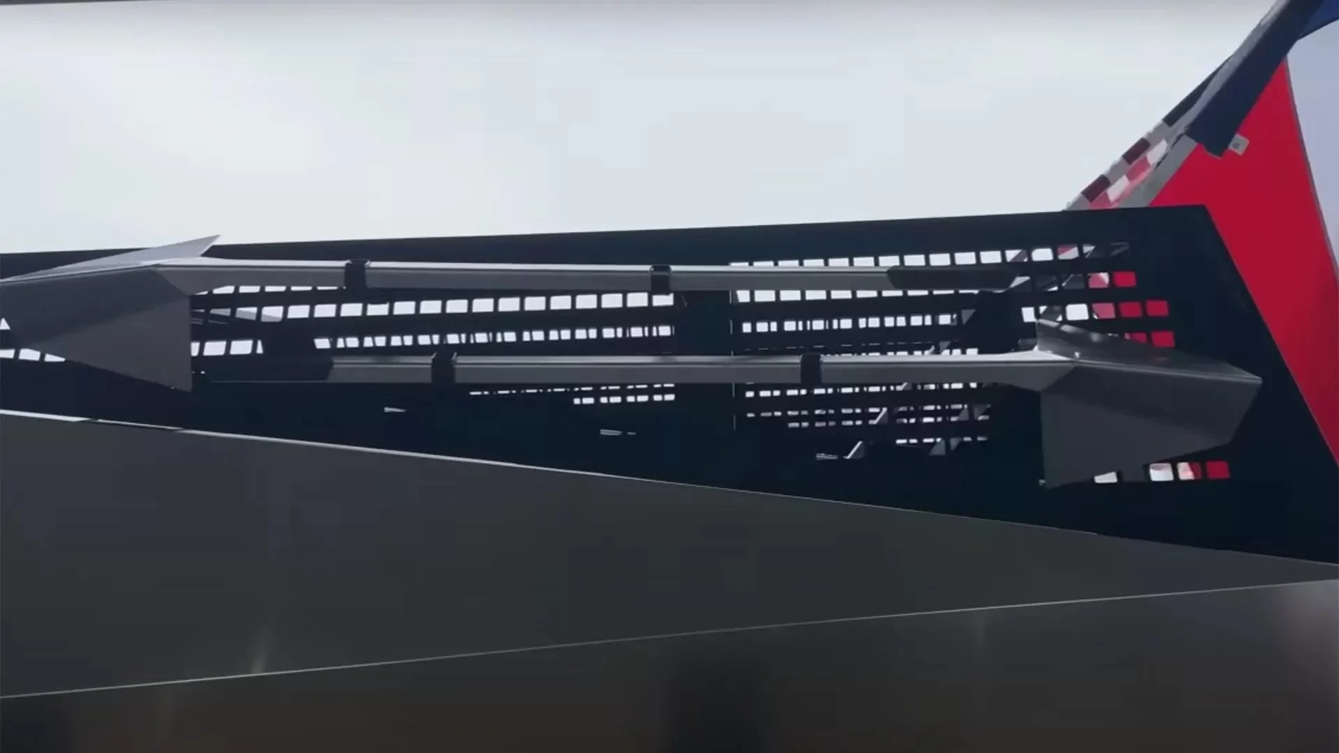 Tesla Cybertruck Why doesn’t Cybertruck shop sell this accessory (bed tool rack)? Tesla-Cybertruck-35
