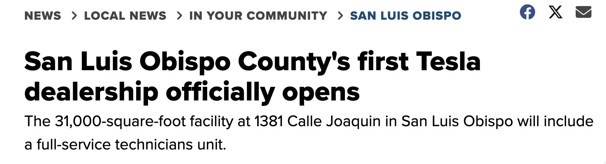 Tesla Cybertruck Tesla Dealership/Service coming to San Luis Obispo, California San Luis Obispo County's first Tesla dealership officially opens 2024-01-25 11-41-29