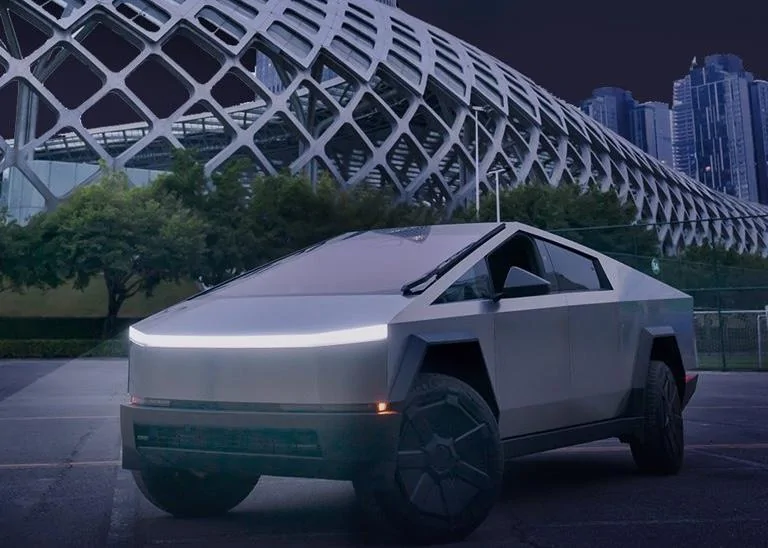 Tesla Cybertruck 8 Cybertrucks will be showcased in 8 China cities simultaneously, then go on national tour GE5O_sBXMAA4OZ4