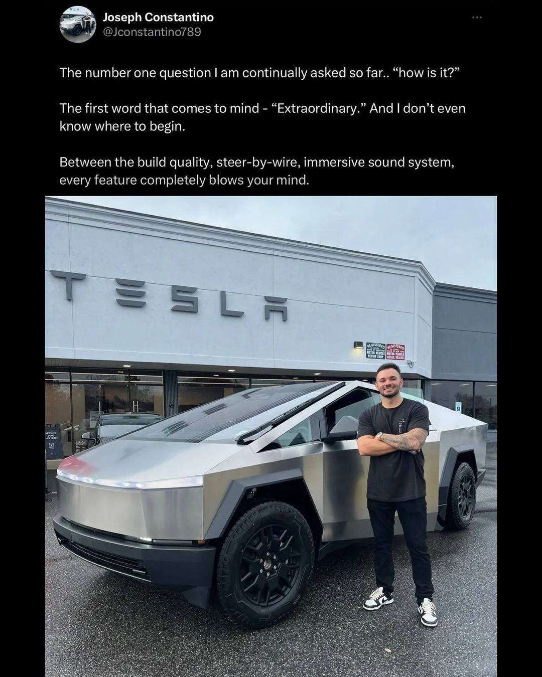 Tesla Cybertruck First Cybertruck delivery in NY!? tesla cybertruck delivery new york