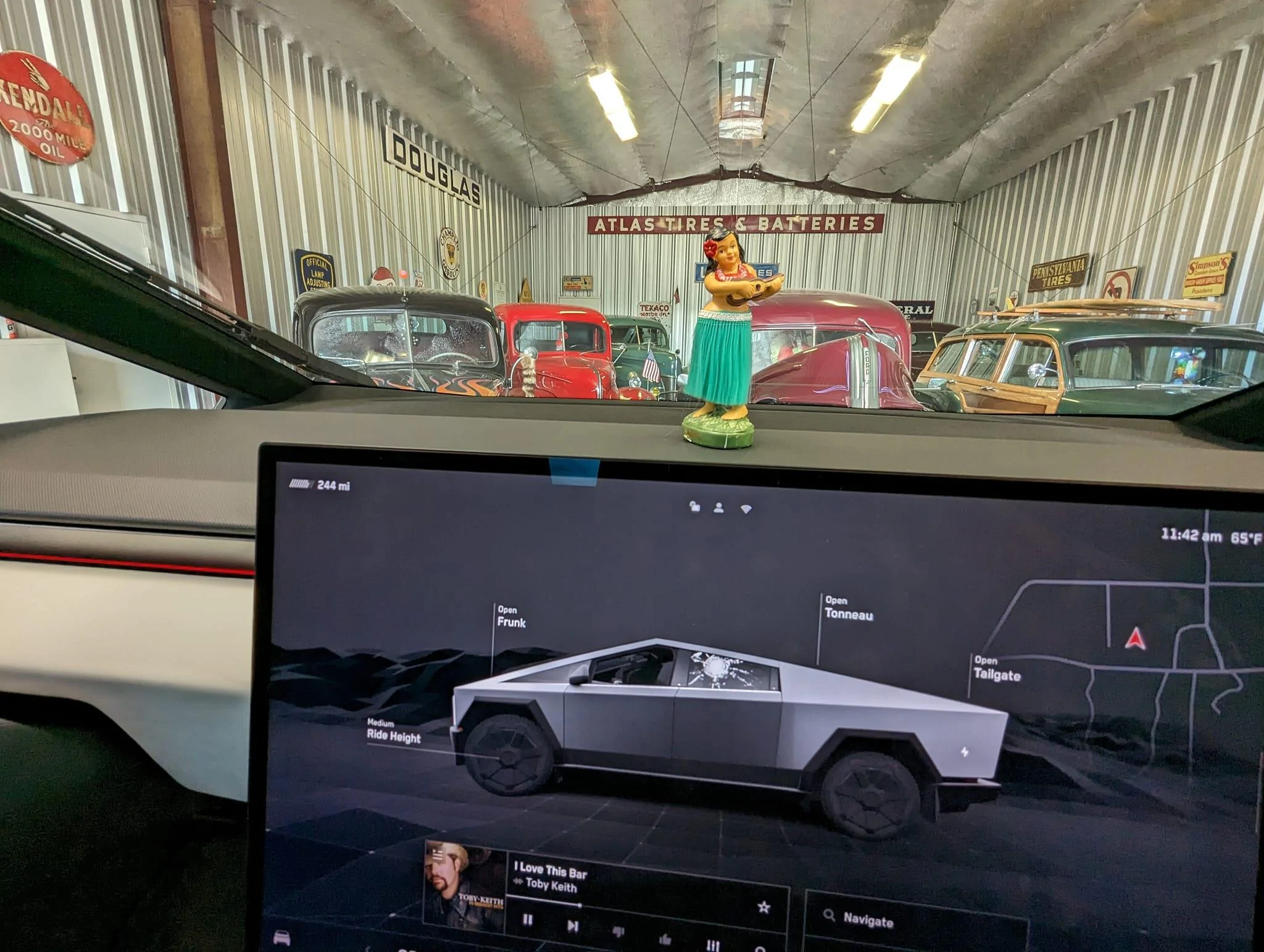 Tesla Cybertruck Photos - Cybertruck goes home to a farm ranch and shares garage with classic cars 422942195_10231179193813082_4724472996715307748_n